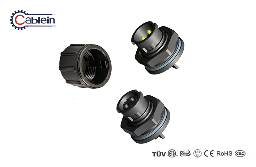 QC12 Bulkhead Waterproof Connector